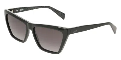 Liu •jo Lj817s 001 Occhiali Da Sole Neri Per Donna In Black
