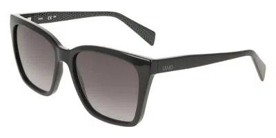 Liu •jo Lj818s 001 Occhiali Da Sole Neri Per Donna In Black