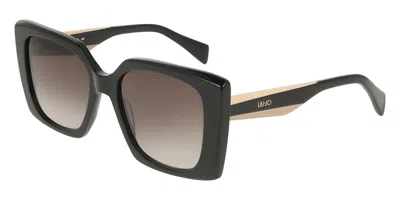 Liu •jo Lj819s 001 Occhiali Da Sole Neri Per Donna In Black