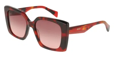 Liu •jo Lj819s 640 Occhiali Da Sole Tartarugatishell Per Donna In Red