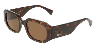 Liu •jo Lj820s 242 Occhiali Da Sole Tartarugatishell Per Donna In Brown