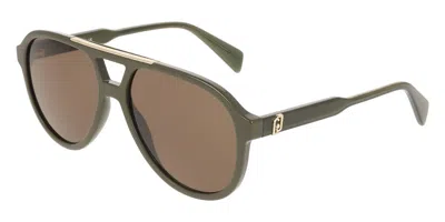 Liu •jo Lj821s 310 Women's Sunglasses Green Size 57 In Brown
