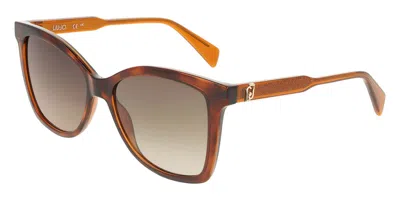 Liu •jo Lj822s 240 Occhiali Da Sole Tartarugatishell Per Donna In Brown