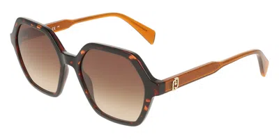 Liu •jo Lj823s 240 Occhiali Da Sole Tartarugatishell Per Donna In Brown