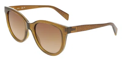 Liu •jo Lj825s 254 Occhiali Da Sole Gialli Per Donna In Brown