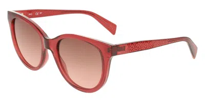Liu •jo Lj825s 624 Occhiali Da Sole Rossi Per Donna In Brown
