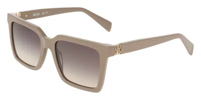 Liu •jo Lj826s 204 Occhiali Da Sole Grigi Per Donna In Brown