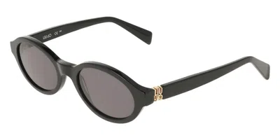 Liu •jo Lj827s 001 Occhiali Da Sole Neri Per Donna In Black