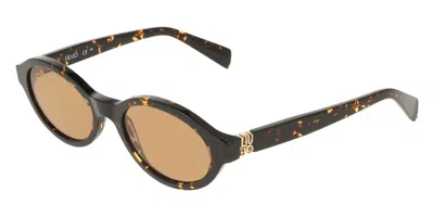 Liu •jo Lj827s 244 Occhiali Da Sole Tartarugatishell Per Donna In Brown