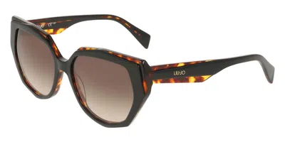 Liu •jo Lj828s 011 Occhiali Da Sole Neri Per Donna