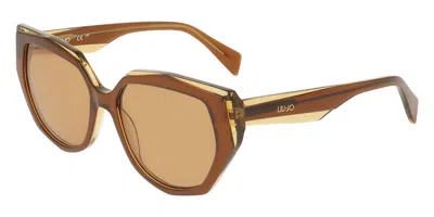 Liu •jo Lj828s 211 Occhiali Da Sole Marroni Per Donna