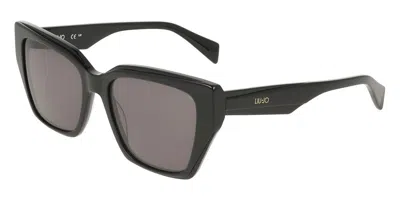 Liu •jo Lj829s 001 Occhiali Da Sole Neri Per Donna In Black