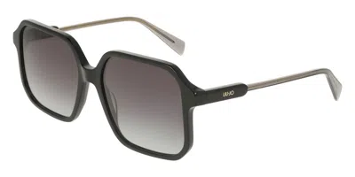 Liu •jo Lj830s 001 Occhiali Da Sole Neri Per Donna In Black