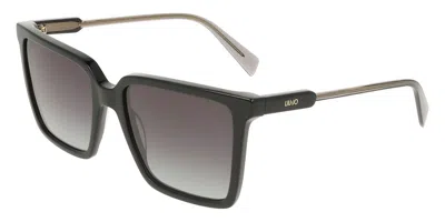 Liu •jo Lj831s 005 Occhiali Da Sole Neri Per Donna In Multi