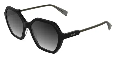 Liu •jo Lj832s 001 Occhiali Da Sole Neri Per Donna In Black