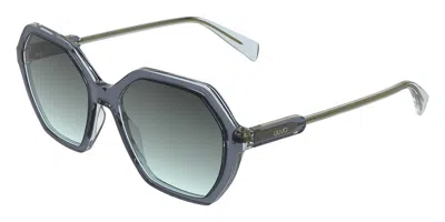 Liu •jo Lj832s 037 Occhiali Da Sole Blu Per Donna In Blue