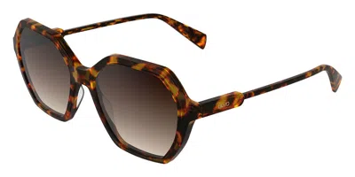 Liu •jo Lj832s 240 Occhiali Da Sole Tartarugatishell Per Donna In Brown