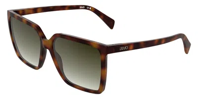 Liu •jo Lj837s 240 Occhiali Da Sole Tartarugatishell Per Donna In Brown