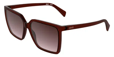 Liu •jo Lj837s 601 Occhiali Da Sole Borgogna Per Donna In Burgundy