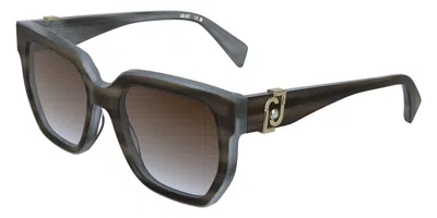 Liu •jo Lj838sr 035 Occhiali Da Sole Grigi Per Donna In Gray