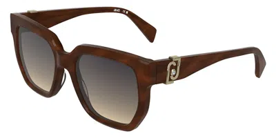 Liu •jo Lj838sr 213 Occhiali Da Sole Marroni Per Donna In Brown