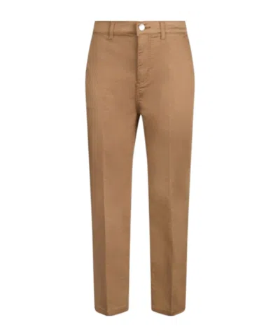 Liu •jo Logo-appliqué Trousers In Brown