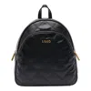 Liu •jo Logo-lettering Backpack In Black