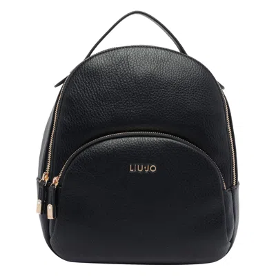 Liu •jo Logo Backpack In Black