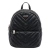Liu •jo Stylish Quilted Backpack Multiple Pockets In Black