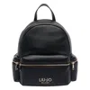 Liu •jo Versatile Backpack Featuring Multiple Pockets In Black