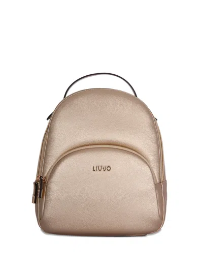 Liu •jo Logo Backpack In Blue