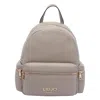Liu •jo Logo Backpack In Sand