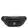 Liu •jo Versatile Belt Bag Featuring Zipped Pockets In Black