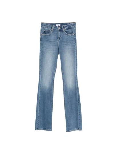 Liu •jo Logo Bootcut Jeans In Blue
