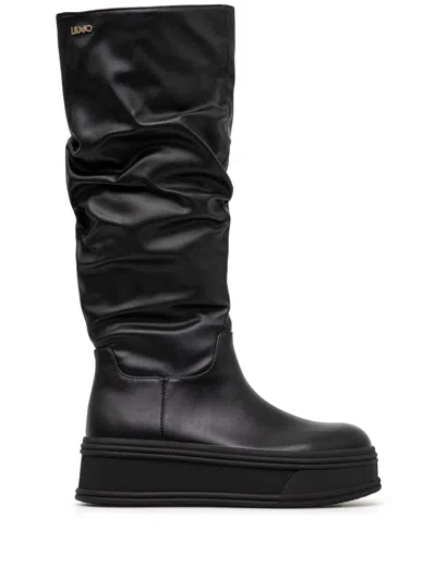 Liu •jo Logo Boots In Black
