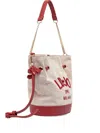 Liu •jo Logo Bucket Bag In Red