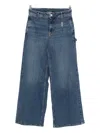 Liu •jo Logo-charm Jeans In Blue