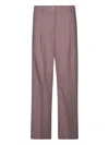Liu •jo Logo-charm Trousers In Pink