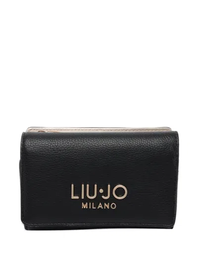 Liu •jo Logo Clip Wallet In Red