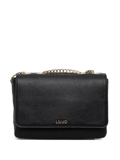 Liu •jo Logo Cross Body Bag In Black
