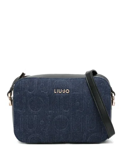 Liu •jo Logo Cross Body Bag In Blue
