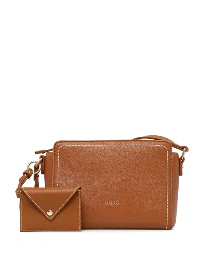 Liu •jo Logo Cross Body Bag In Brown