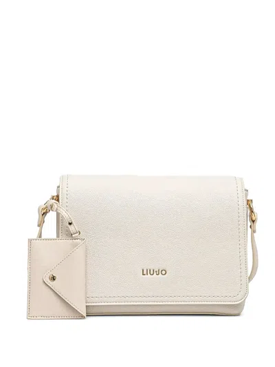 Liu •jo Logo Cross Body Bag In Neutrals