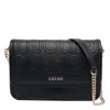 Liu •jo Logo Crossbody Bag In Black