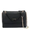 Liu •jo Push-lock Chain-strap Tote Bag In Black