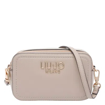 Liu •jo Logo Crossbody Bag In Sand
