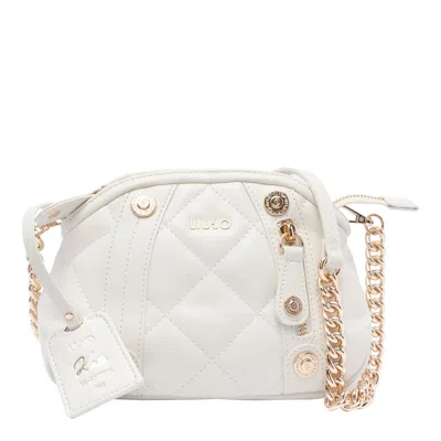 Liu •jo Logo Crossbody Bag In White