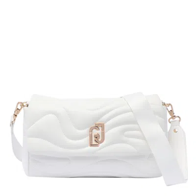 Liu •jo Logo Crossbody Bag In White