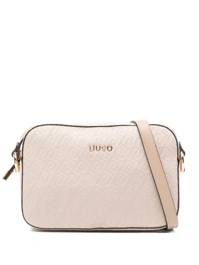 Liu •jo Logo-debossed Cross Body Bag In Neutral