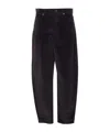 Liu •jo Strass Detail Leopard Print Trousers In Black
